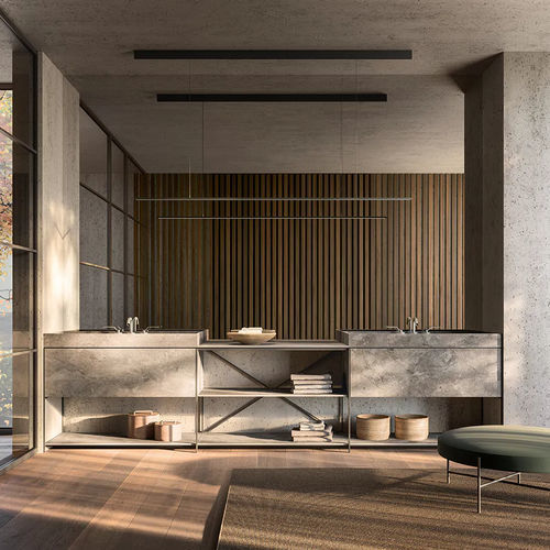 现代风格浴室 - R.I.G. - Boffi - 木质 / 大理石 / Corian®可丽耐