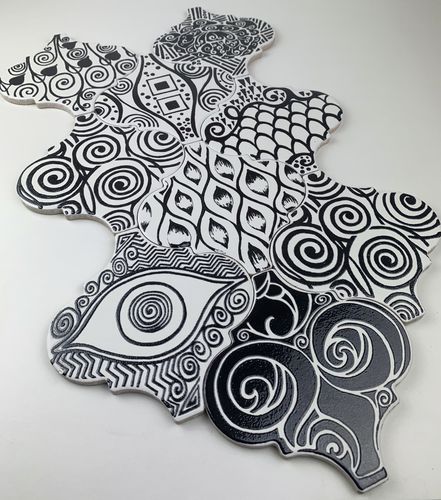 釉面陶瓷瓷砖 - KLIMT KL8 W300 - AcquarioDue - 哑光 / 抛光 / 室内