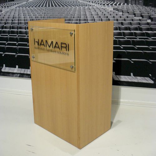 会议用斜面书桌 - SPEAKER STAND LASSARD - Hamari - 站坐式 / 木质 / 商用