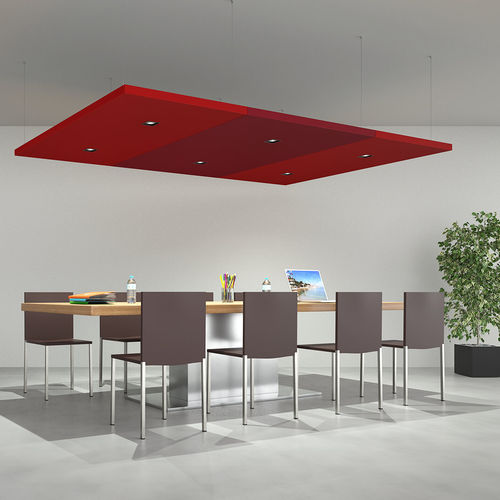 天花板隔音板 - NUVOLA - Caruso Acoustic - 悬挂式 / 金属 / 矩形
