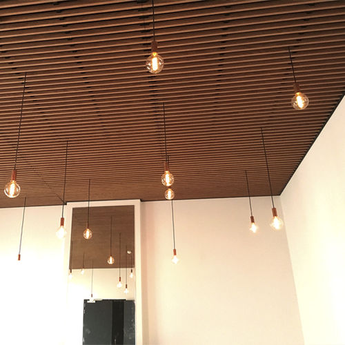 木质吊顶 - LAUDER LINEA 2.4.5 - Process Bois by Laudescher - 岩棉 / 条形 / 声学