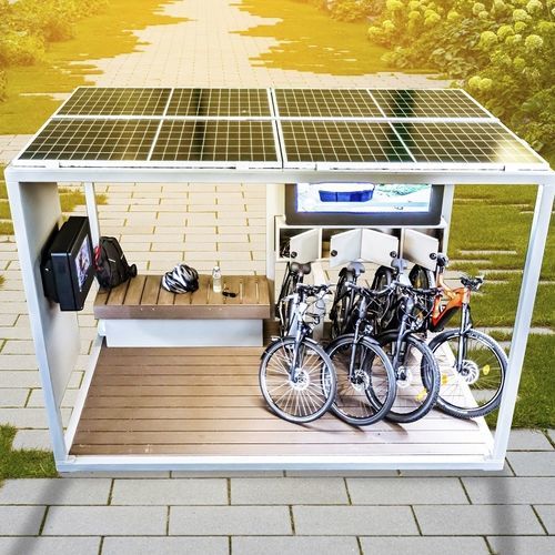 电动自行车充电站 - CHARMAX FRAME - HBT Energietechnik e.U. - 太阳能 / 安全 / wifi