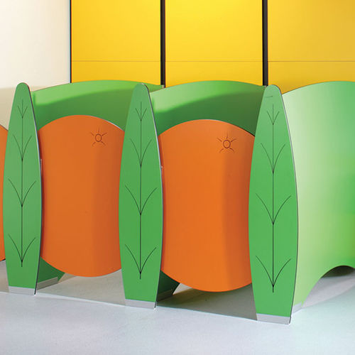不锈钢卫生间隔间 - FRUTTI  - Washroom Washroom Limited - 层压板 / 用于坐便器 / 幼儿园