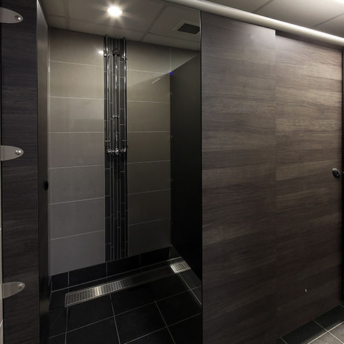 层压板淋浴房 - FORTE - Washroom Washroom Limited - 不锈钢 / 铝制 / 平开门