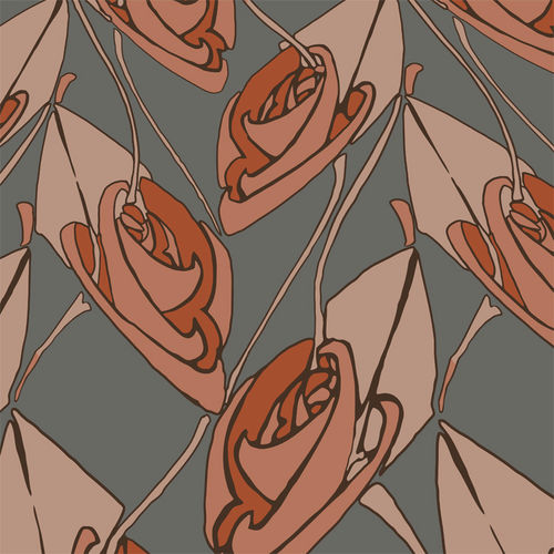 室内装饰面料 - ROSEYN DRAPPAL - Loome Fabrics - 用于遮光卷帘 / 用于窗帘 / 花朵图案