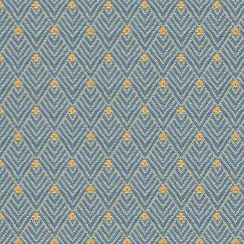 室内装饰面料 - BACKHAUSEN ART DECO: NAVONA BLUE - Loome Fabrics - 图案 / Trevira CS® / 阻燃