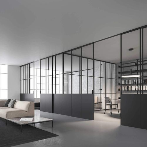 室内门 - OFFICINA  - adielle srl - 铝制 / 平开 / 滑动式