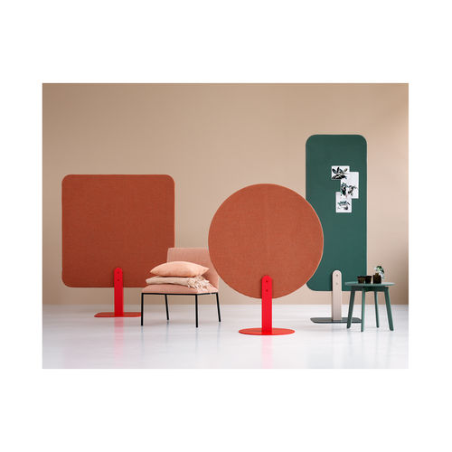 落地式办公室隔板 - SKOG - ZilenZio - 喷漆钢 / MDF / 白蜡木