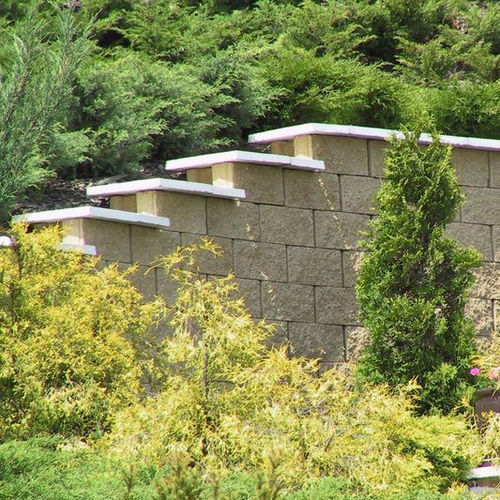 实心混凝土块 - GRAVITY STONE - KB BLOK - 中空 / 用于挡土墙 / 用于花园围栏