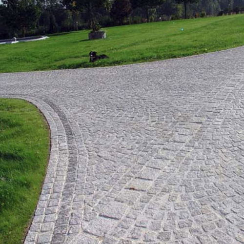 花岗岩路面砖 - COBBLES : SILVER GREY - DVTSTONE - 防滑 / 人行道 / 可行车