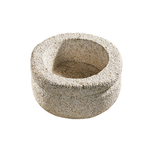 花岗岩园艺花盆 - BASALT - PANGEA - 独立式 / 圆形 / 椭圆