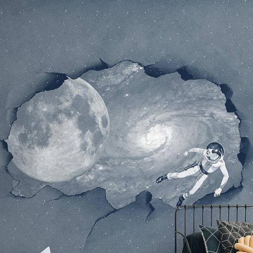 现代风格墙纸 - SPACE ODDITY - Wallpepper - 纤维素纤维 / 天然纤维 / 场景图案