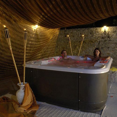 地上水疗浴缸 - CONFORT 1.3 - AWD - 长方形 / 4人座 / 丙烯塑料