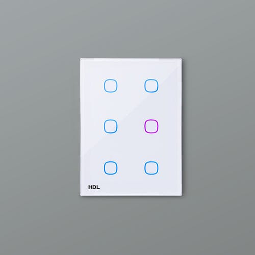 灯具控制键盘 - iTouch Series US - HDL Automation Co., Ltd - 壁挂 / 触摸屏