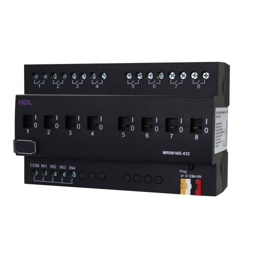 智能家居设备开关驱动器 - HDL-MR0816D.432 - HDL Automation Co., Ltd - DIN导轨 / 家用 / 商用