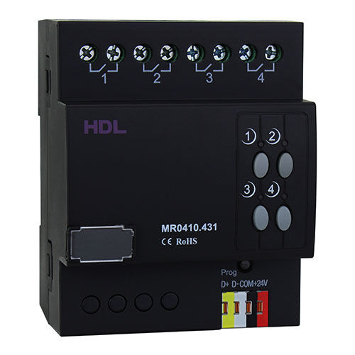 智能家居设备开关驱动器 - HDL-MR0410.431 - HDL Automation Co., Ltd - DIN导轨 / 家用 / 商用