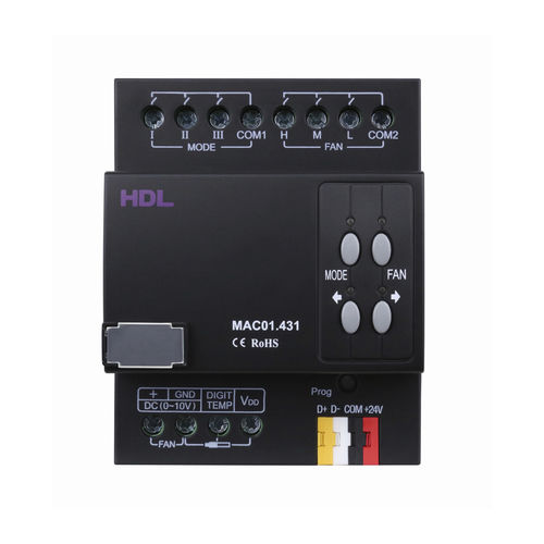 空调控制模块 - HDL-MAC01.431 - HDL Automation Co., Ltd - DIN导轨 / 室内 / 家用