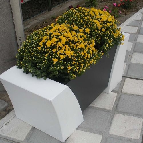 水泥花坛 - Block - Bottega 7 - 电镀钢 / 大理石 / 现代风格
