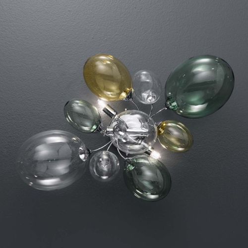 现代壁灯 - IQ2119 NUVOLA - Alan Mizrahi Lighting - 室内 / 金属 / 玻璃