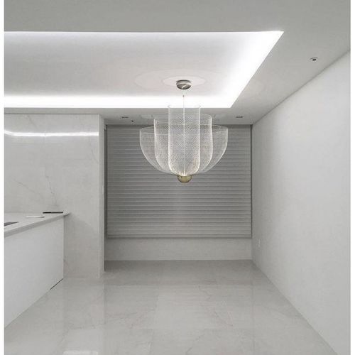 吊灯 - JR1999 MESHMATICS - Alan Mizrahi Lighting - 黄铜 / 电镀钢 / 玻璃