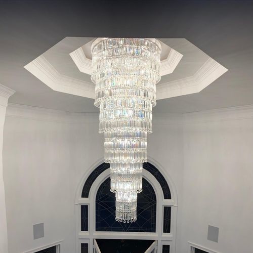现代风格枝形吊灯 - AM778 CRYSTAL BAGEL - Alan Mizrahi Lighting - 水晶 / 金属 / 个性化颜色