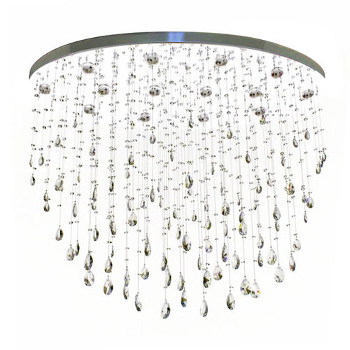 现代风格枝形吊灯 - IQ2141 MORNING DEW - Alan Mizrahi Lighting - 水晶 / 金属 / 5灯泡