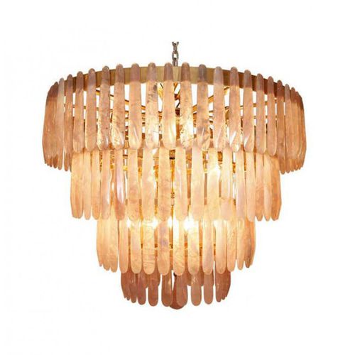 现代风格枝形吊灯 - IQ2147 ROSE QUARTZ - Alan Mizrahi Lighting - 水晶 / 青铜 / 12灯泡