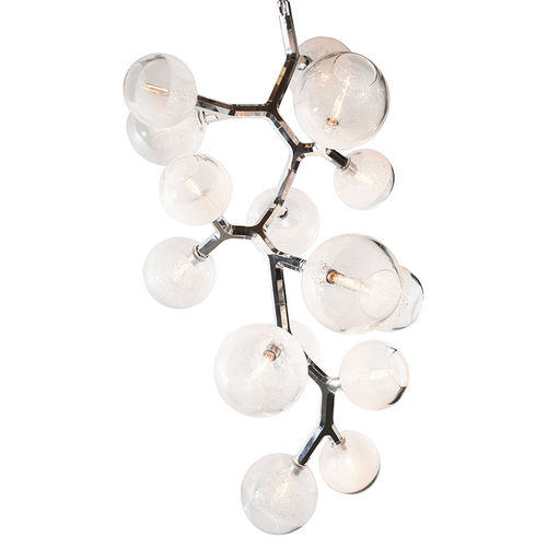 现代风格枝形吊灯 - AM28151 ANTLER BUBBLE - Alan Mizrahi Lighting - 水晶 / 金属 / 15灯泡