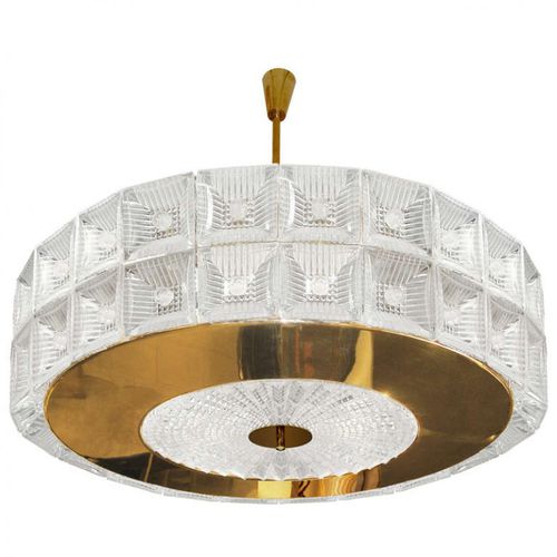 威尼斯风格枝形吊灯 - JK083 VENINI DRUM - Alan Mizrahi Lighting - 穆拉诺玻璃 / 吹制玻璃 / 抛光黄铜