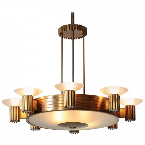 艺术装饰风格枝形吊灯 - IQ2131 ROMANO ITALIAN CHANDELIER - Alan Mizrahi Lighting - 玻璃