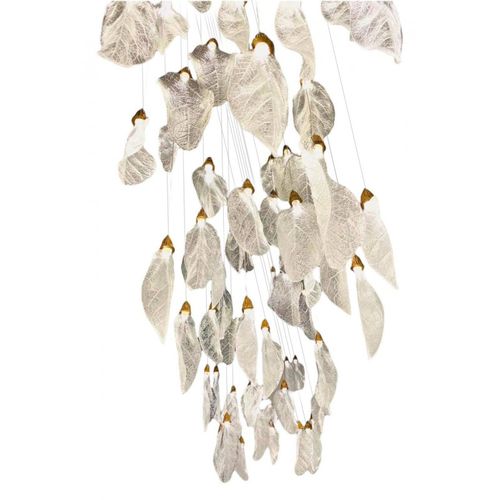 传统风格枝形吊灯 - ALM220 HANGING LEAF PENDANT - Alan Mizrahi Lighting - 金属 / 玻璃 / 瀑布型