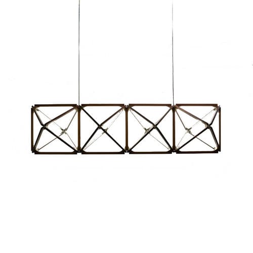 现代风格枝形吊灯 - KA1817 4X TRUSS - Alan Mizrahi Lighting - 黄铜 / 商用 / 几何