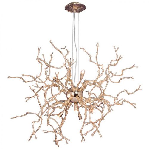 有机设计枝形吊灯 - JT255 SCULPTURAL 3 - Alan Mizrahi Lighting - 玻璃 / 黄铜 / LED式