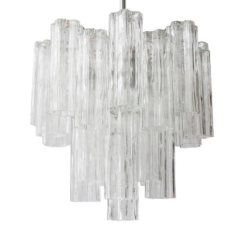 威尼斯风格枝形吊灯 - QZ6660 TRONCHI GLASS - Alan Mizrahi Lighting - 铬制 / 钢 / 吹制玻璃