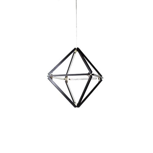 现代风格枝形吊灯 - KA1816 DIAMOND - Alan Mizrahi Lighting - 黄铜 / 木质 / 几何