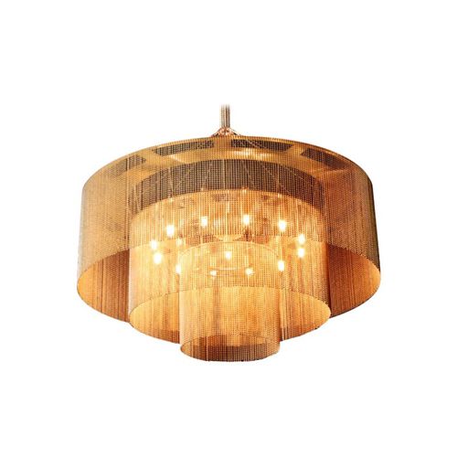 经典风格枝形吊灯 - QZ1616 KISKA 3 TIERS  - Alan Mizrahi Lighting - 不锈钢 / 商用 / 瀑布型
