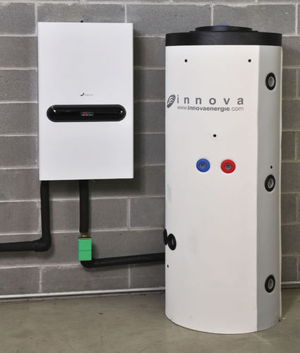 独立式圆柱形热水器 - 3 IN 1 - innova - 立式 / 住宅 / 带热交换机