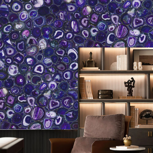 半宝石天然石板 - Agate Purple 1 - Efesus Stone - 室内装潢 / 墙面 / 用于浴室