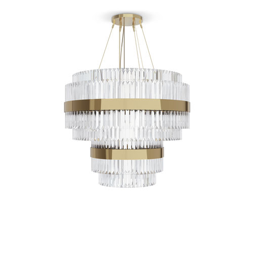 现代风格枝形吊灯 - LIBERTY ROUND - LUXXU MODERN DESIGN & LIVING - 水晶 / 黄铜 / 商用