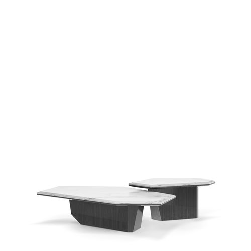 现代风格茶几 - Algerone Set II - LUXXU MODERN DESIGN & LIVING - 大理石 / 桉木桌脚 / 家用