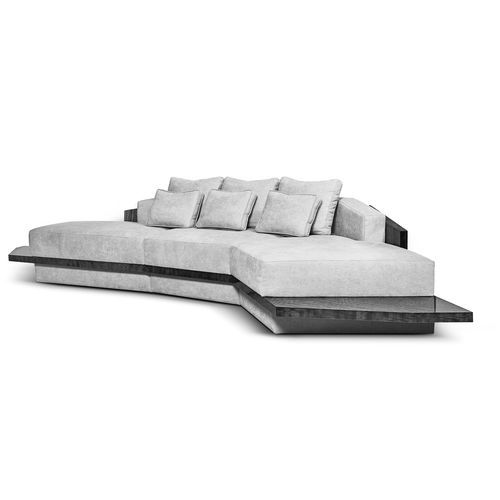 转角沙发 - ALGERONE - LUXXU MODERN DESIGN & LIVING - 现代风格 / 丝绒 / 椅垫可拆除