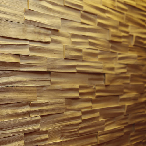 木质砌面 - BIRCH RANDOM - Relief Walls - 室内 / 布艺 / 棕色