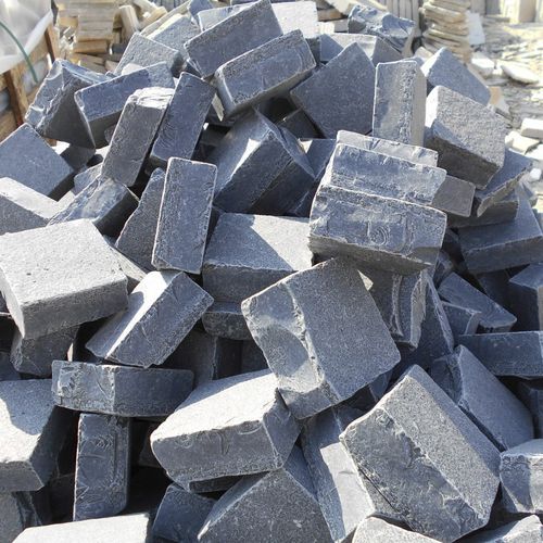 石灰石路面砖 - BLACK COBBLESTONE - Asian Stones - 可行车 / 人行道 / 用于公共空间