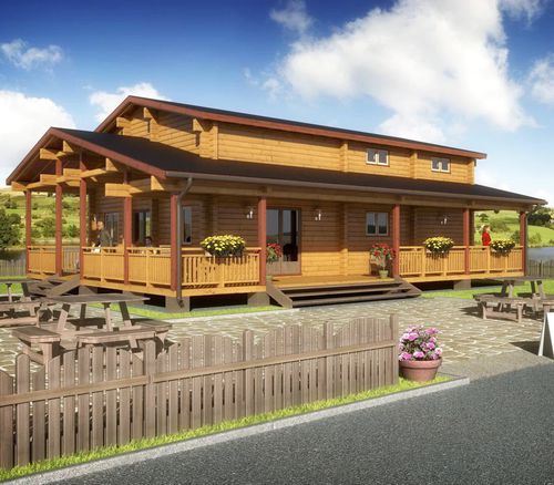 预制建筑 - COLONIAL - Artic House - 实木 / 用于运动设施 / 餐厅