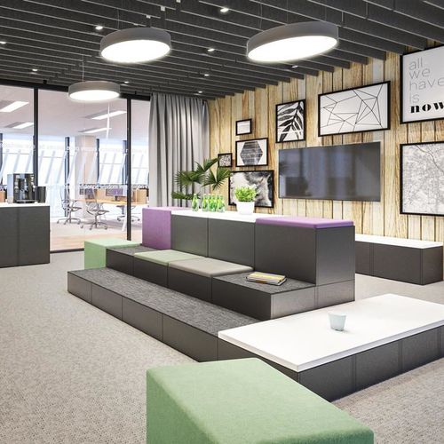 现代风格剧院椅 - Ligo - Mikomax Smart Office - 室内 / 布料 / 木制
