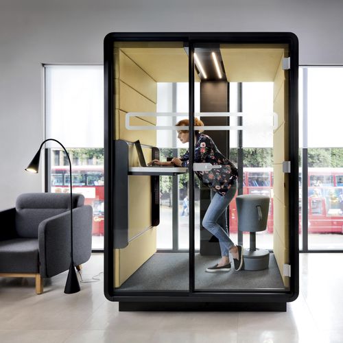 声学办公桌POD - HUSHWORK.SIT&STAND - Mikomax Smart Office - 人体工学 / 带LED照明设备 / 内置插座