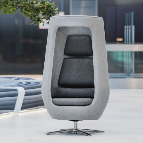 现代风格扶手椅 - A11 - Mikomax Smart Office - 羊毛 / 胶合板 / 高背