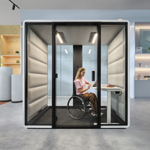 声学办公桌POD - HushFree.Access.M - Mikomax Smart Office - 人体工学 / 1人 / 2人