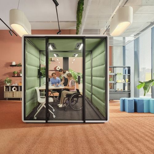 声学办公桌POD - HushFree.Access.L - Mikomax Smart Office - 人体工学 / 1人 / 2人