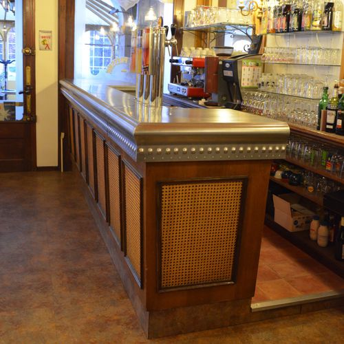吧台 - BAR CR&Ecirc;PERIE &Agrave; LOUHANS - MISTERZINC - 直线型